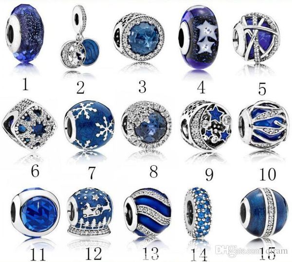

2020 new s925 sterling silver jewelry diy big hole loose beads fits european ale charm for pandora bracelets for women bracelet&necklace, Black