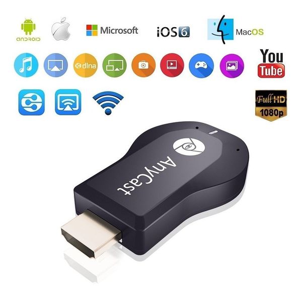 

AnyCast M2 Plus Airplay 1080P Wireless WiFi Display TV Dongle Receiver HDMI TV Stick DLNA Miracast for Smart Phones IOS Android Tablet PC