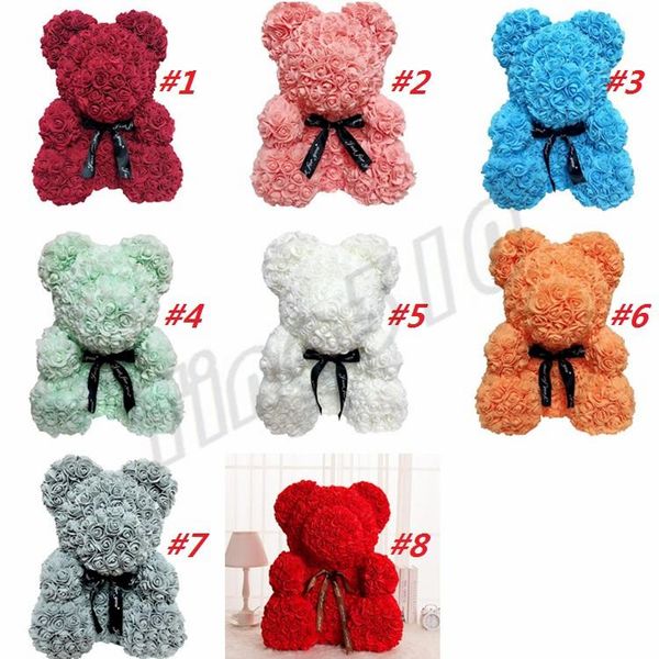 

25 cm bear rose teddy rose creative gift soap flower hug bear gift simulation birthday vuipv