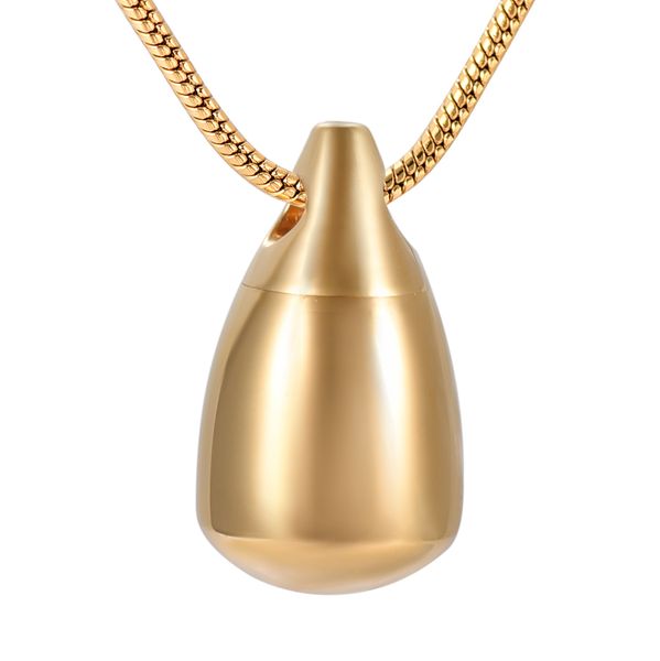 

zzl152 высокого полирования мини урна слезы кремации ожерелье для женщин мужчин мемориал пепел держатель ювелирные изделия, Silver