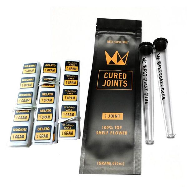 

3Joints 1joint CURED JOINTS пакетоупаковочные Maylar сумки 2020 moonrock Preroll Предварительно прокатке труба West Coast Cure почтовый замок пакет DHL Free