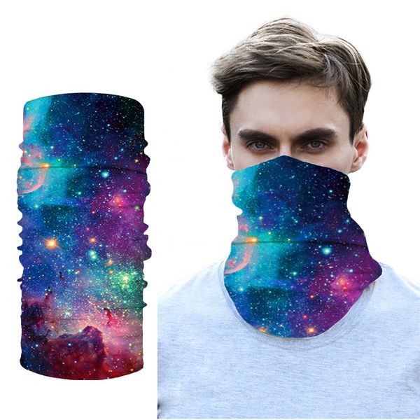 

outdoor colorful bandana riding camping scarf fashion cycling streetwear neck gaiter hand headscarves novelty sports, Black