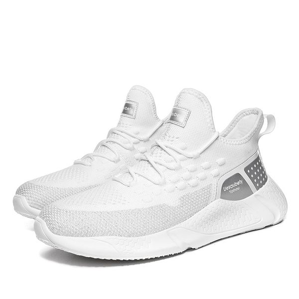

men shoes knit mesh breathable light weight running shoes 2019 fashion sports sneakers hollow sole plus size 46