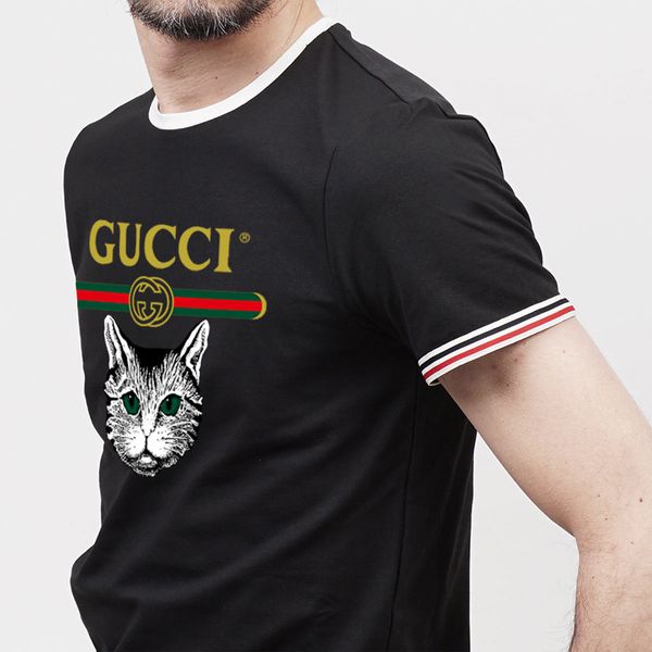 

mid-length owl short-sleeved t-shirt is loose in early autumn, White