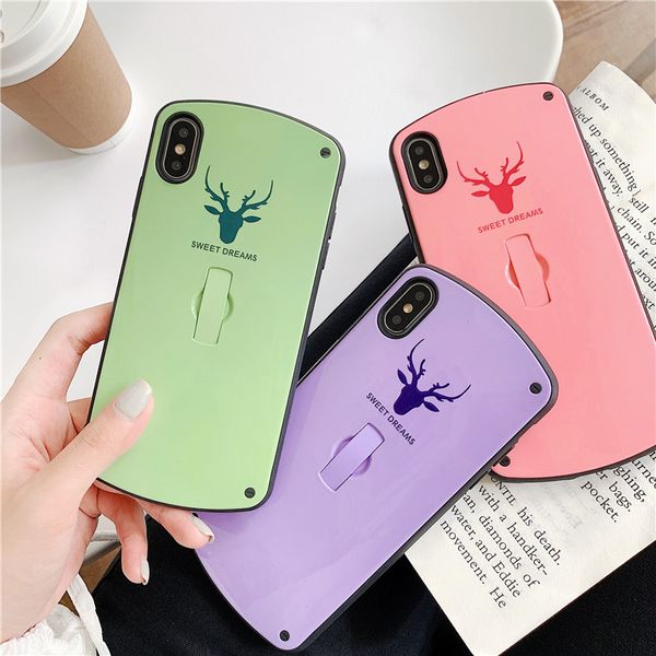 Designer Mobile Phone Case 11 Pro MAX / 11PRO / 11 / X / XS / XR / XSMAX / 7P / 8P 7/8 / 6S / 6 / 6S Creative Fashionable Marca Cabeça Impresso Capa de Iphone