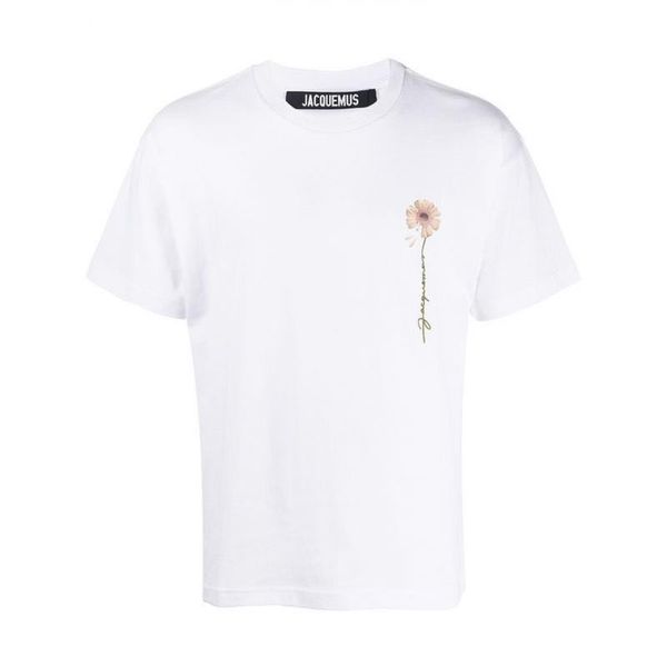 

20ss luxury europe france embroidery daisy print tshirt fashion mens designer t shirts women clothes casual cotton tee t01, White;black