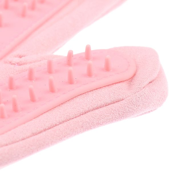 

new combs cleaning hair remove finger toothbrush pet care accessories silicone pet brush glove grooming combing wool bath