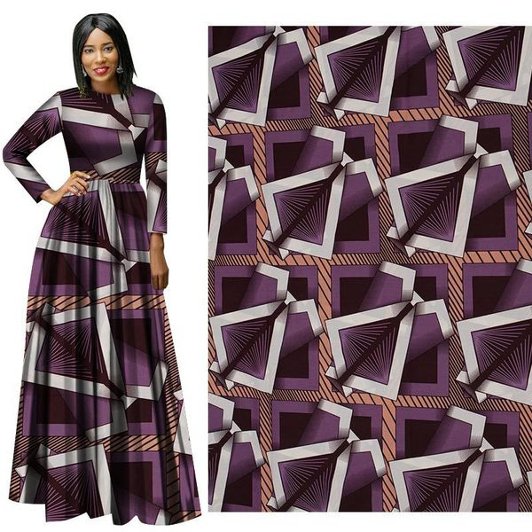 

2019 quality dutch wax fabirc for women dress men suit african printed batik cloth fabric 6yards drop shipping, Black;white