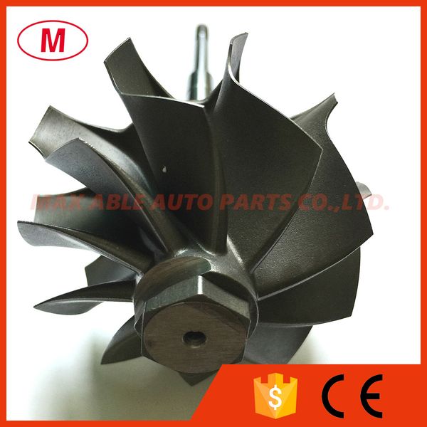 

pte6262 62.35/71mm 10 blades turbo turbine shaft &wheel/turbine wheel/turbine shaft/for t350 stage 5 turbocharger cartridge/chra/core