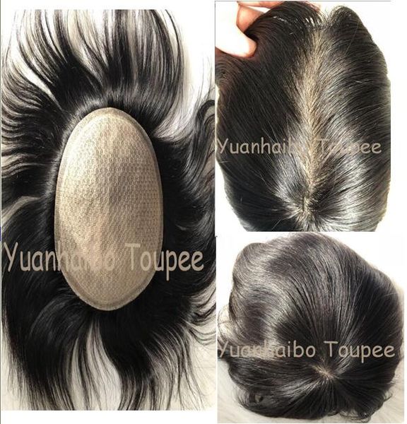 2019 Lace Wig For Black Men Toupee Mens Lace Stockings Full Silk