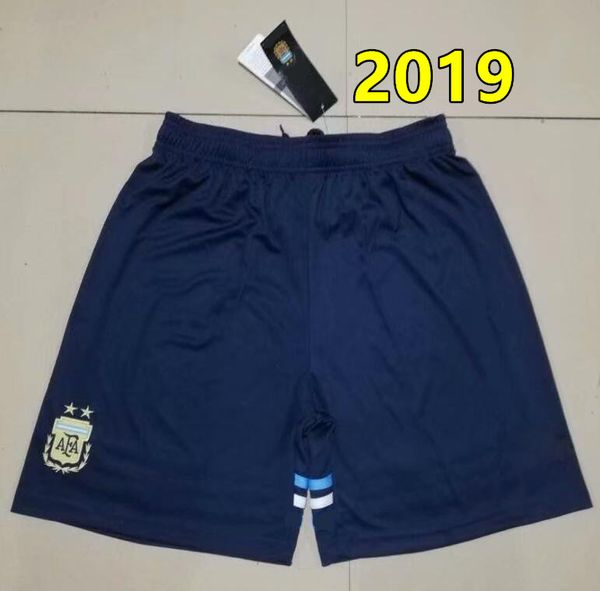 

new argentina soccer shorts 2019 messi aguero dybala di maria football shorts european size s-2xl, Black;red