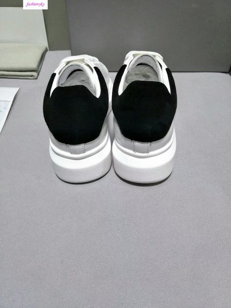 

mc designer shoe women shoes men leather lace up platform oversized sole sneakers white blue casual shoeswith boxs, Black