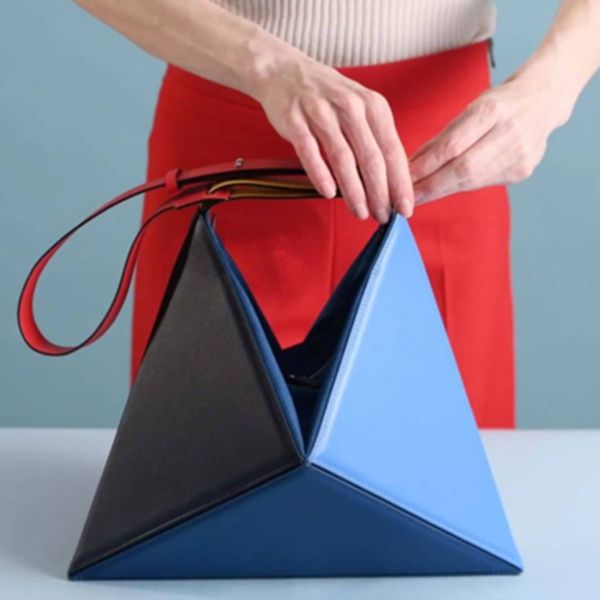 

wild solid color fold out triangle women's handbags simple pu leather shoulder crossbody bags for women pu ladies messenger bag