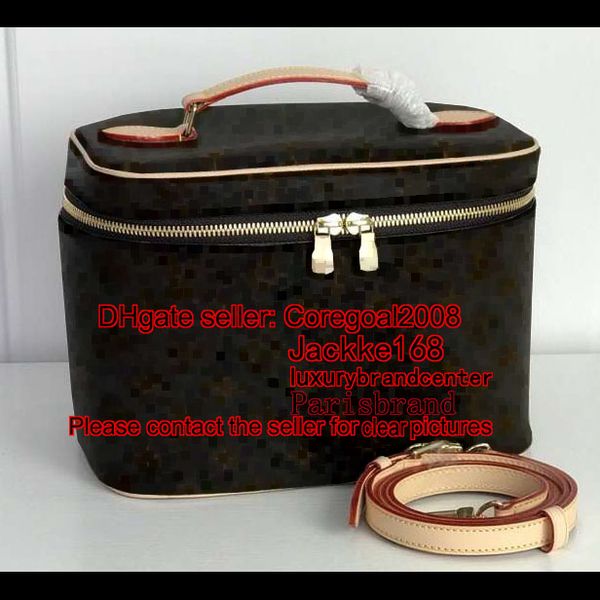

Women mall nice bb travel co metic box m42265 m47280 ca e bag tote makeup pur e cro body handbag luxury m41114 n60024 n47516 m41348 24cm