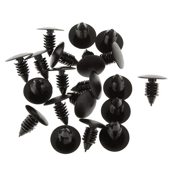 

20шт панель бампера крепление черный нейлон зажимы крепежей t2 для форда gm chrysler