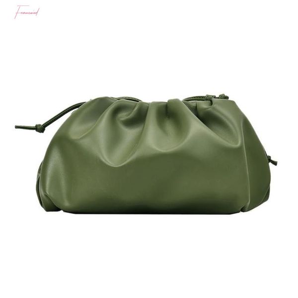 

cloud wrapped soft leather madame small bag single shoulder slant dumpling bag handbag day clutches bags