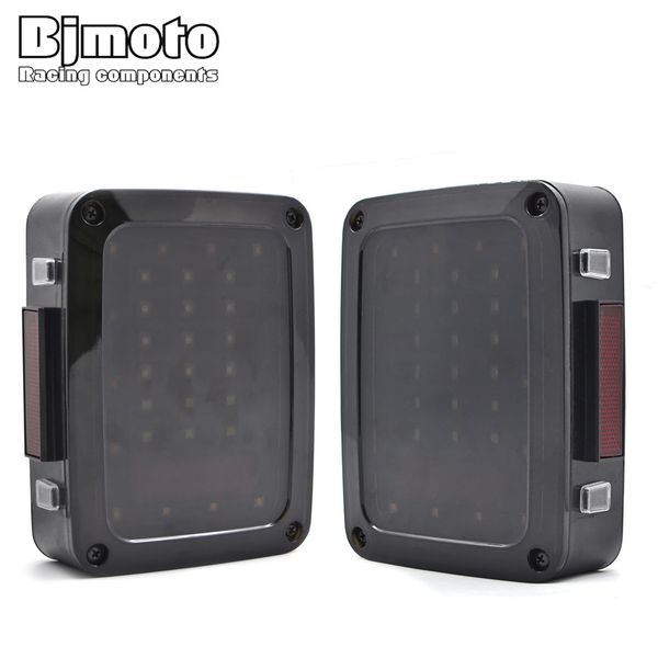 

bjmoto car taillight auto led tail light with brake turning reverse light for wrangler jk 2007-2016 replacement
