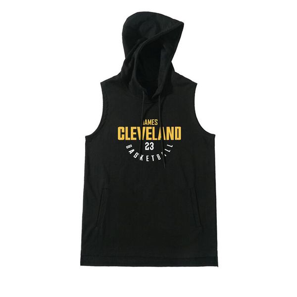 

basketball vest t shirt sleeveless hoodie gyms clothing training uniforms basketball jerseys sportwear black jersey running shirts hoodies, White;black