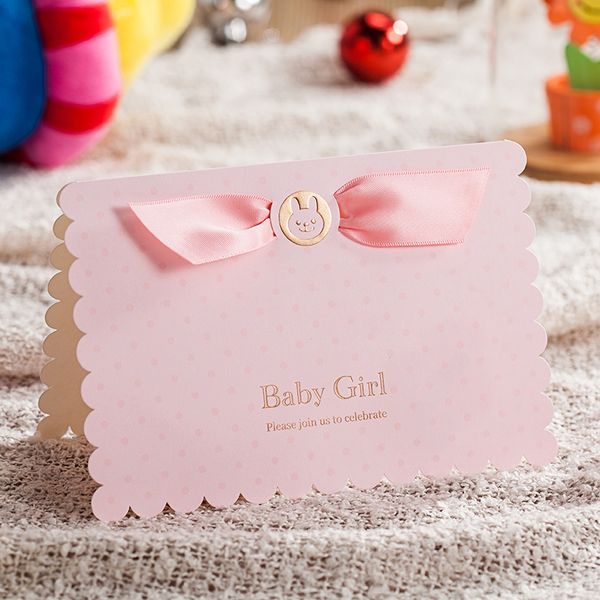 

10 шт. / лот) baby shower пригласительные билеты baby boy baby girl душ партия украшения праздничные атрибуты объявление беременности