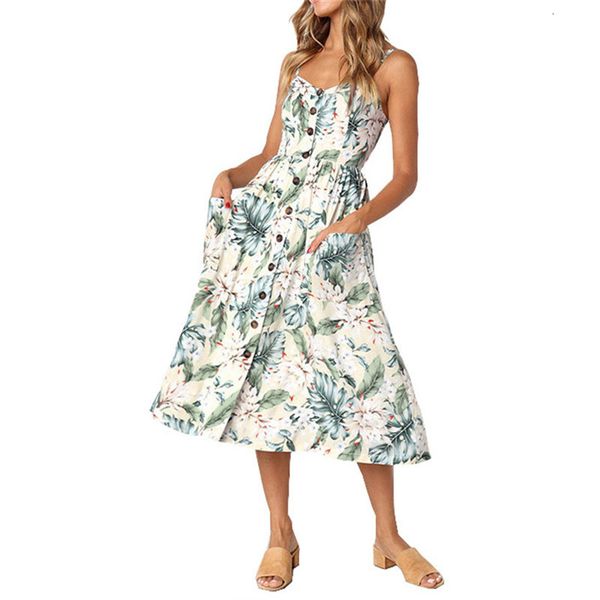 

woman clothes woman dresses long boho bohemian beach summer dress women 2019 v neck sleeveless strap maxi vintage dress for women, Black;gray