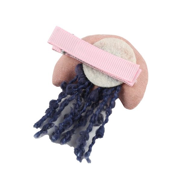 

детский мультфильм ткань выражение медузы аксессуары для волос зажим для волос 3-х частей набор, Slivery;white