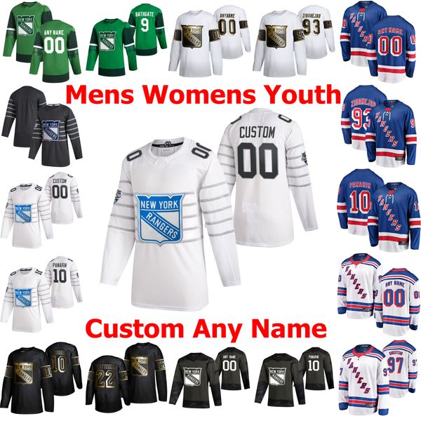 

new york rangers 2020 all-star jerseys j-f berube julien gauthier kaapo kakko artemi panarin henrik lundqvist hockey jerseys custom stitched, Black;red