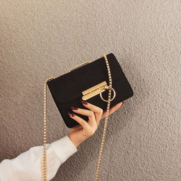 

новая сумка женское 2019 новый стиль холст сумка цепи плеча