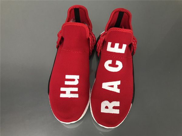 

authentic pharrell williams hu human race trail running shoes species black scarlet friends and family you nerd holi festival cotton candy