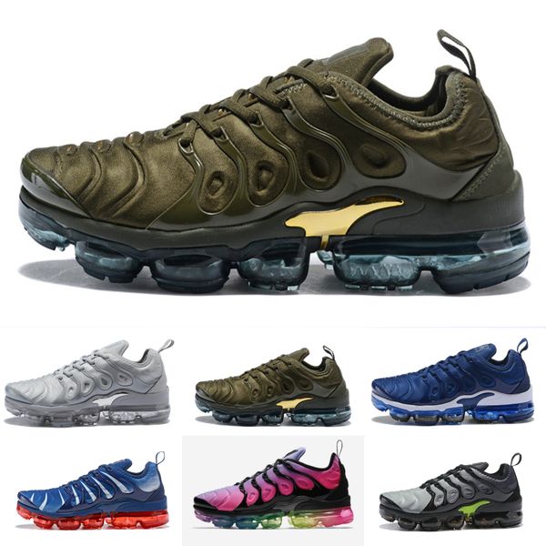

2019 TN Plus Game Royal orange USA Tangerine mint Grape Volt Hyper Violet trainers Sports Sneaker Mens women Designer running shoes