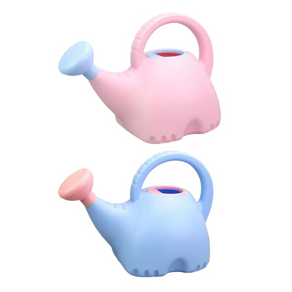 

pack of 2 novelty elephant watering can pot small 1.5 liter for kids garden tool