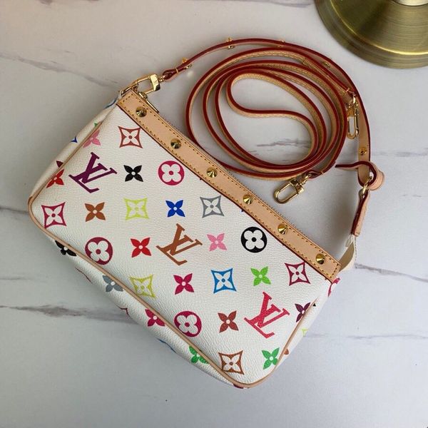 

высокое качество заклепки белый цвет сумка для женщин повседневная натуральная кожа сумки сумки через плечо сумки для дам размер: 22x13x3cm