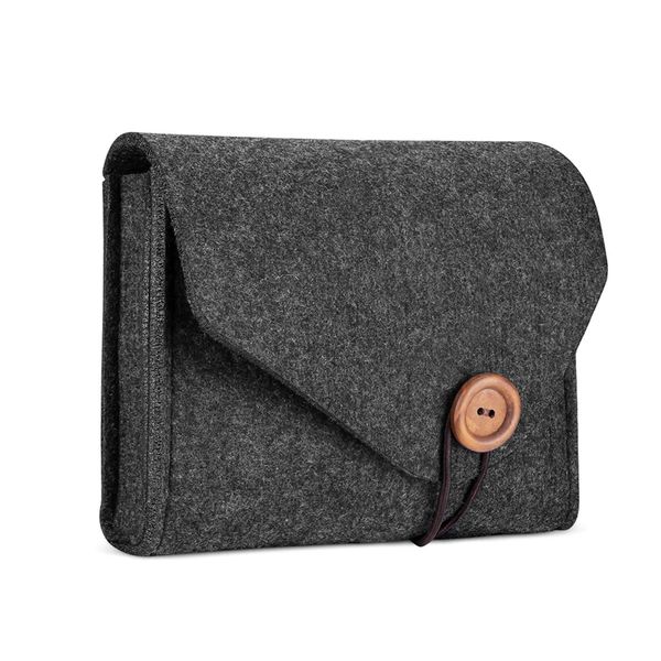 

home storage organization 1 pcs key coin package mini felt pouch earphone sd card power bank data cable travel organizer dark gr