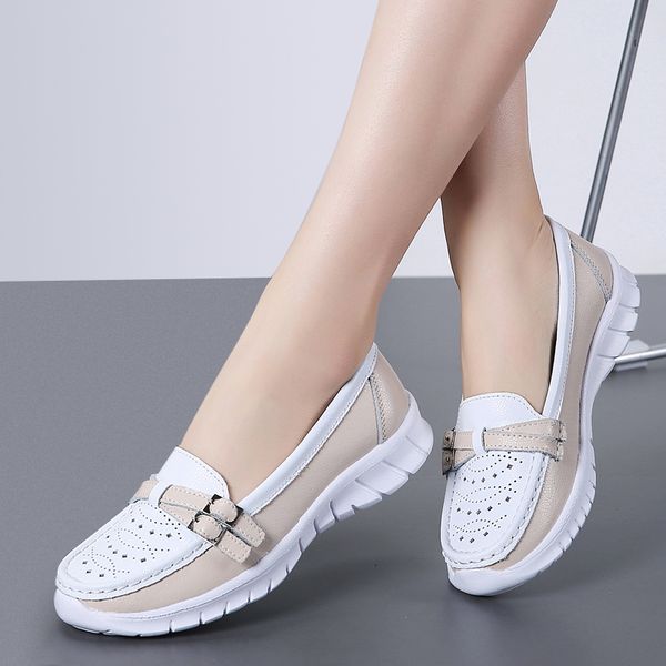 

lightweight loafers women breathable flats woman shoes spring wimen's sneakers slip on female sapatilhas mulher plus size 35-42, Black
