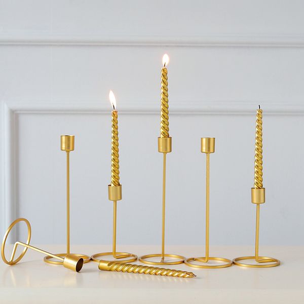 

imuwen metal candle holders gold candlestick fashion wedding candle stand exquisite candlestick table home decor