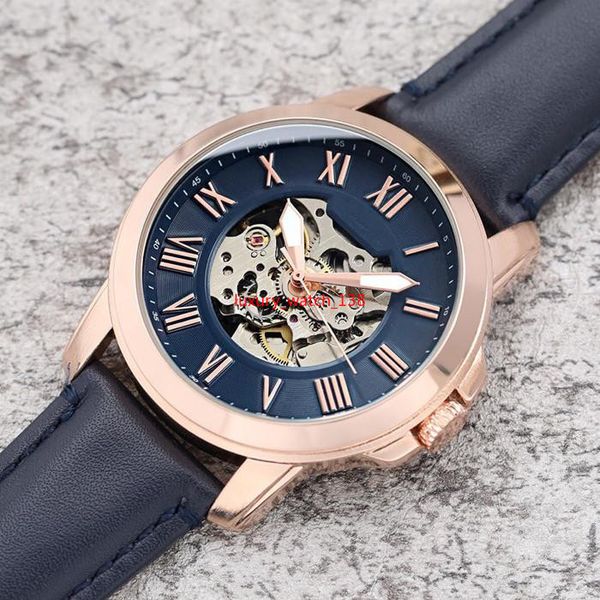 

super luxury usa men automatic watch fo chronograph tourbillon skeleton hollow mechanical watches monaco relogio firenze oak u wristwatch f, Slivery;brown