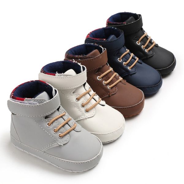 

2019 winter cool baby shoes soft sole baby shoes boots cotton warm fashion boots non-slip boy, Black;grey