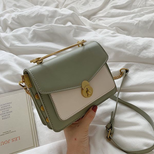 

rivet handbags crossbody-bags contrast-color messenger women bag ladies zipper