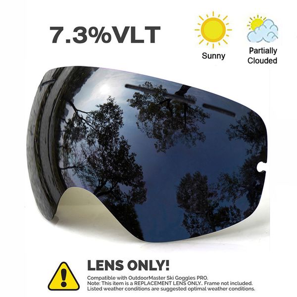 

juli otg ski goggles - snowboard skate goggles with anti-fog double multicolor detachable lens for men, women & mask - 100% uv