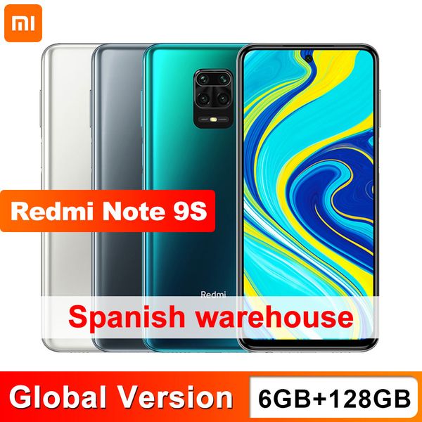 

global version xiaomi redmi note 9s 9 s 6gb 128gb smartphone snapdragon 720g octa core 48mp ai quad cameras 6.67" fhd+ 5020mah
