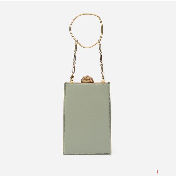 

2020 new handbag metal ring handle womens chain messenger bag elegant bag selling for girls party slq200330
