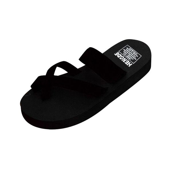 

jaycosin summer sandals women slippers peep toe platform casual shoes woman beach flip flops female slides sandalia feminina, Black