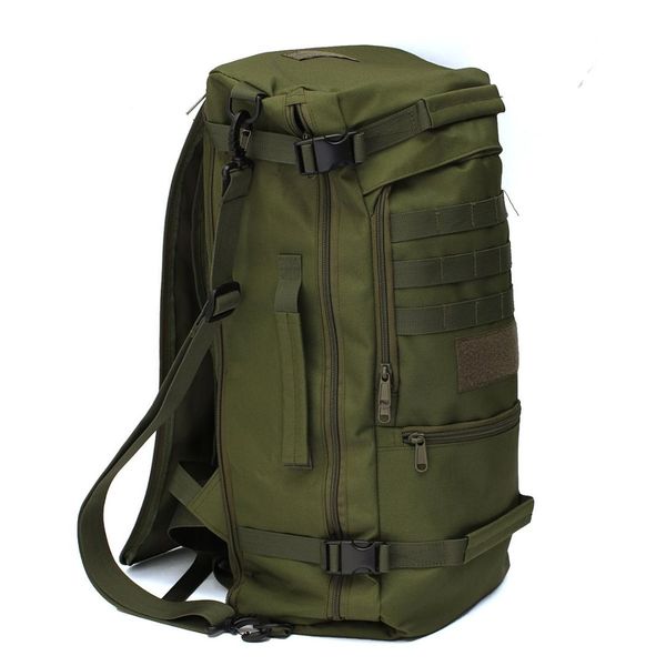 

50l canvas outdoor sports tactical rucksack camping hiking backpack climbing bag double shoulder bag
