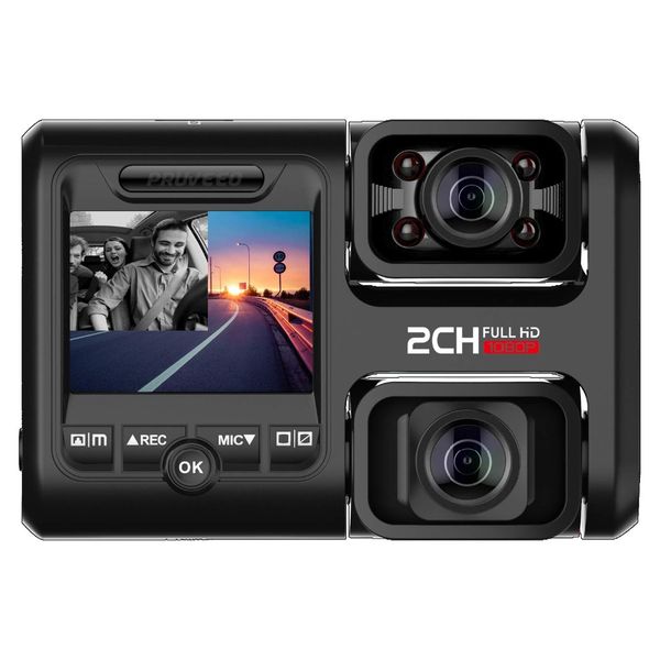 

portable wifi dash cam with infrared night vision front and inside dual lens 1080p car video recorder car dvr automatic recorder