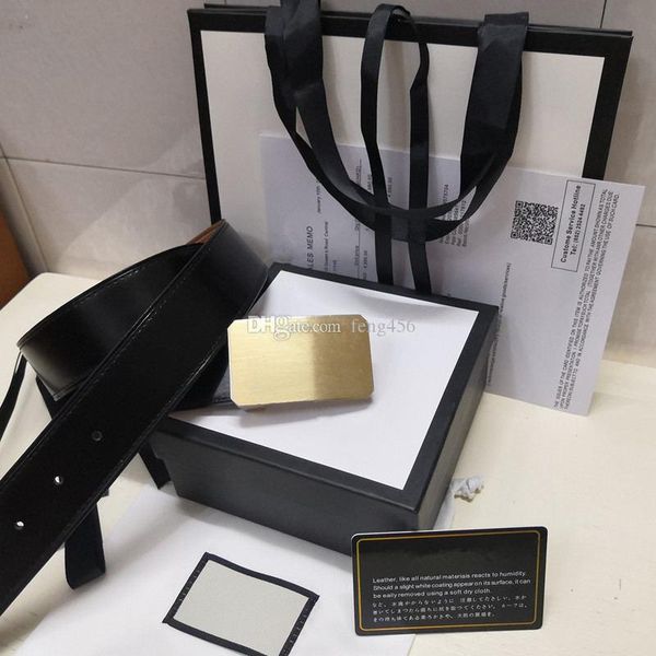 

brand new 2019 leather belt big gold buckle leather belt designer men and women new men's leather belt in, Black;brown