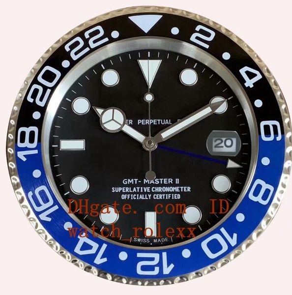 

12 style new quality brand watch clock wall clocks 34cm x 5cm 1.5kg quartz movement for model 116613 116710 116610 clock watches clocks 2020