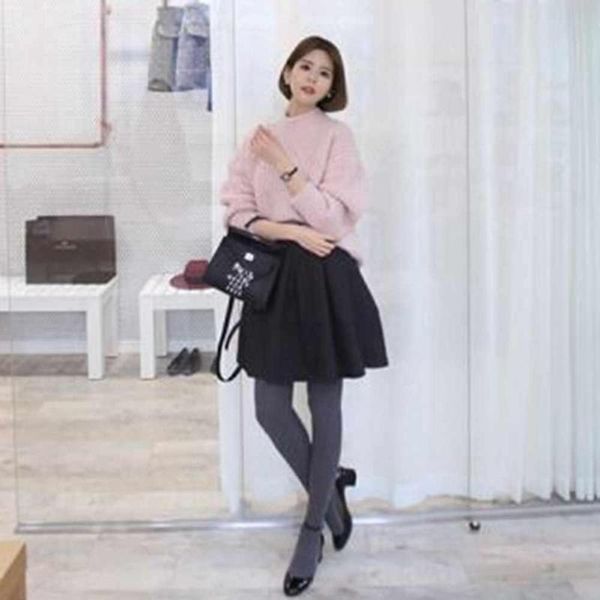 

women autumn winter turtleneck sweater fashion striped thick sweater women loose long-sleeved sweaters mid-long knit top, White;black