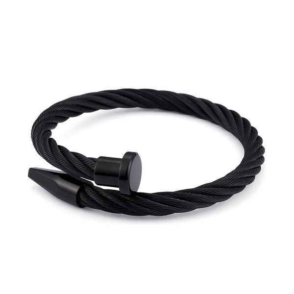 

титан сталь nail браслет европа мода регулируемая street браслет мужчины женщины черный серебро золото цвет ювелирных изделий перевозка груз, White