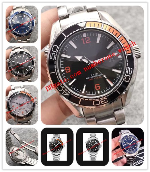 

luxury watch steel bracelet ceramic bezel 43.5mm ref.215.30.44.21.01.002 automatic mechanical asia 2813 movement men's fashion watches, Slivery;brown
