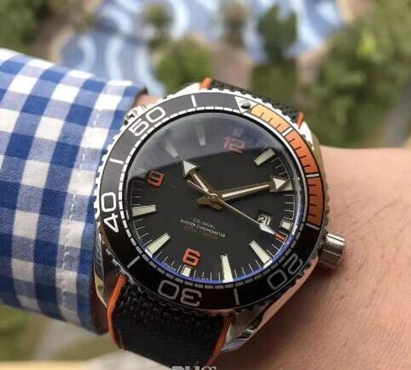 

2018 роскошный профессиональный 600 м Джеймс Бонд 007 часы мастер коаксиальный автоматическая Movment нержавеющей холст ремешок спортивные мужские часы Наручные часы