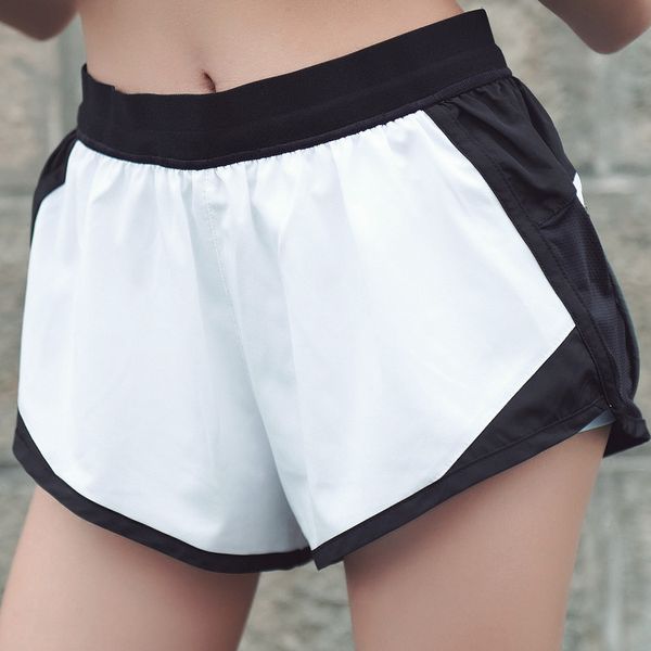 

spring and summer leisure sports breathable and breathable fitness fitness running safety trousers, Black;blue